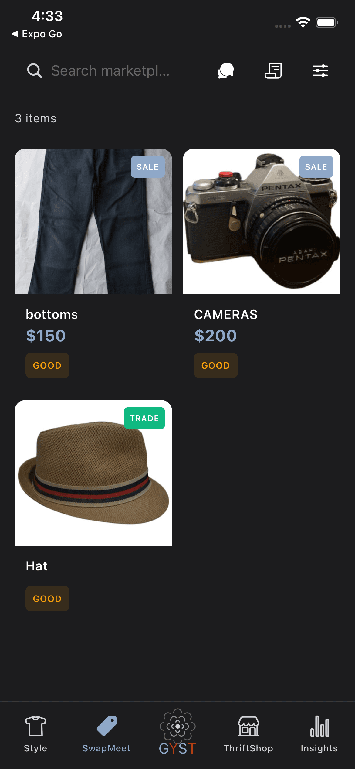 GYST SwapMeet Marketplace